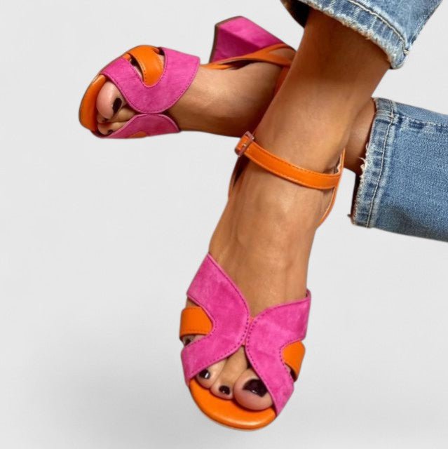 Pamelo | Comfortable Orthopaedic Sandals with Trendy Block Heel 42