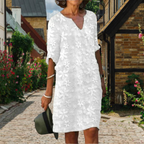 Māya | Women’s Modern Dress – Architectural Tailoring & Contemporary Fluidity white