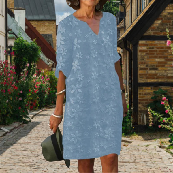 Māya | Women’s Modern Dress – Architectural Tailoring & Contemporary Fluidity sky blue