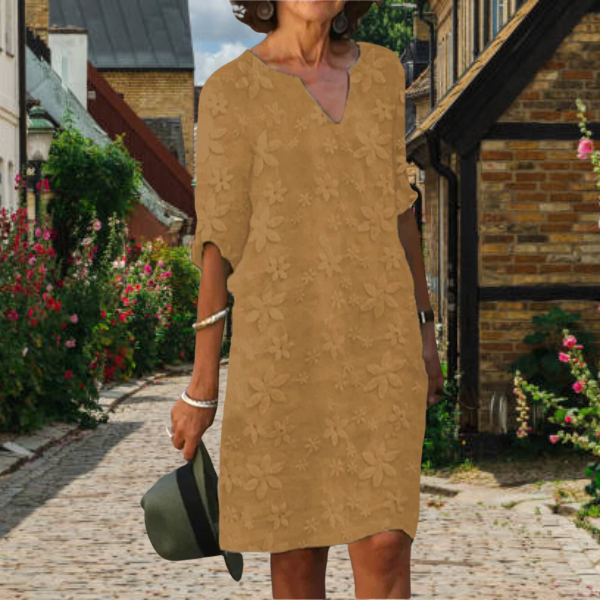 Māya | Women’s Modern Dress – Architectural Tailoring & Contemporary Fluidity khaki
