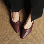 Amelie | Women’s Genuine Leather Slingbacks – Chic Artisan Pointed-Toe & Refined All-Day Elegance