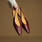 Amelie | Women’s Genuine Leather Slingbacks – Chic Artisan Pointed-Toe & Refined All-Day Elegance