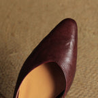 Amelie | Women’s Genuine Leather Slingbacks – Chic Artisan Pointed-Toe & Refined All-Day Elegance