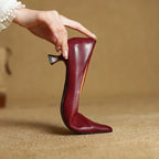 Arac | Women’s Genuine Leather Heels – Chic Artisan Pointed-Toe & Refined Stiletto Comfort