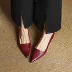 Anok | Women’s Genuine Leather Heels – Chic Artisan Pointed-Toe & Refined Stiletto Comfort