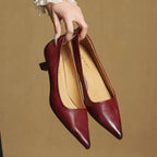 Arac | Women’s Genuine Leather Heels – Chic Artisan Pointed-Toe & Refined Stiletto Comfort