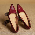 Arac | Women’s Genuine Leather Heels – Chic Artisan Pointed-Toe & Refined Stiletto Comfort