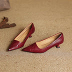 Arac | Women’s Genuine Leather Heels – Chic Artisan Pointed-Toe & Refined Stiletto Comfort