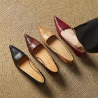 Anok | Women’s Genuine Leather Heels – Chic Artisan Pointed-Toe & Refined Stiletto Comfort