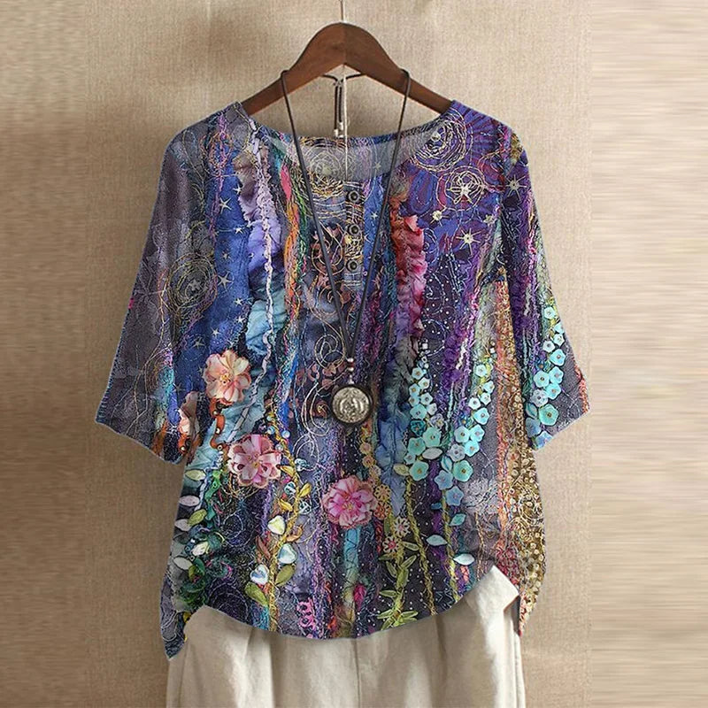 Vena | Retro-Inspired Blouse Violet