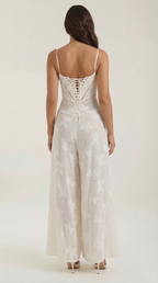 Women's Lace Maxi Dress Floral Embroidery Elegant Evening