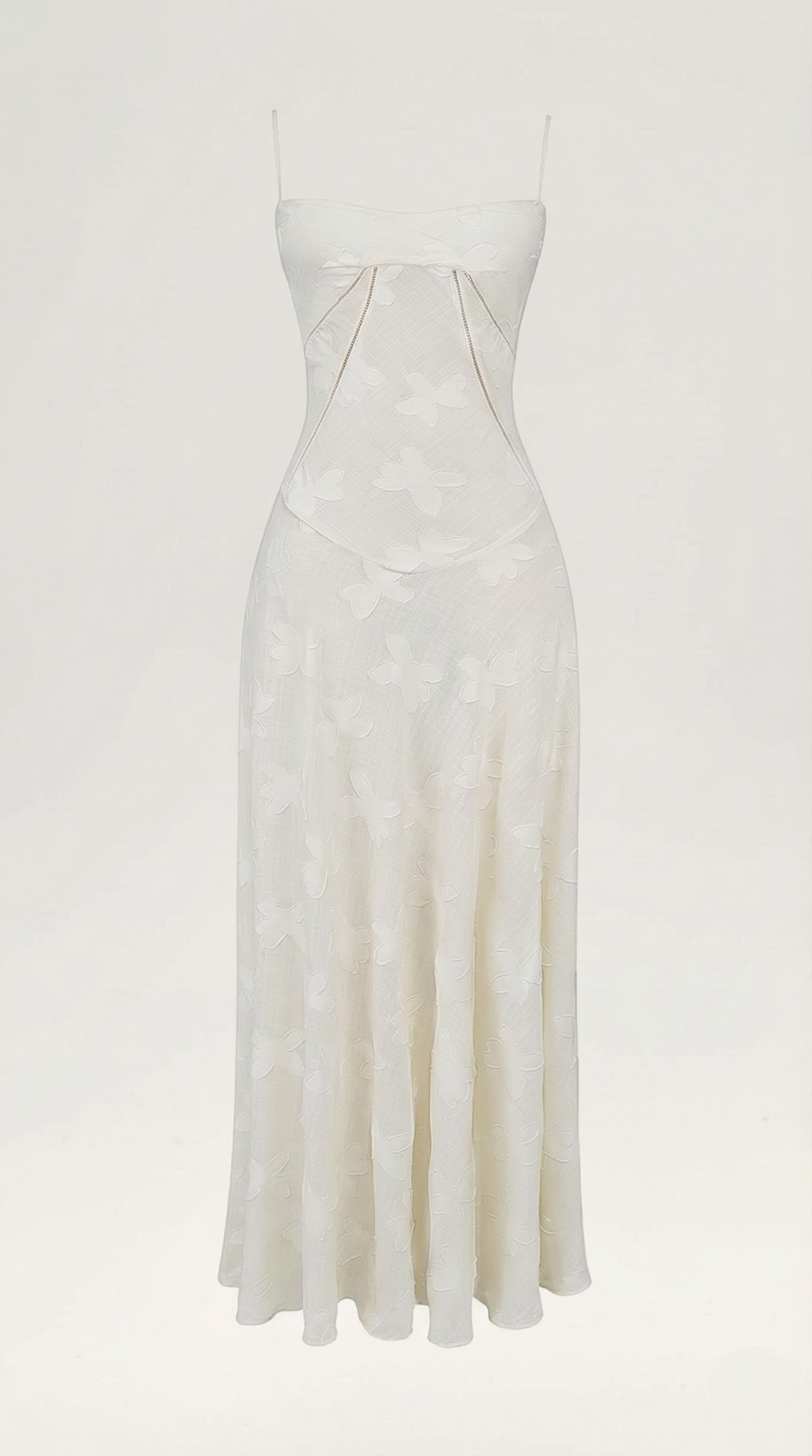 Women's Lace Maxi Dress Floral Embroidery Elegant Evening