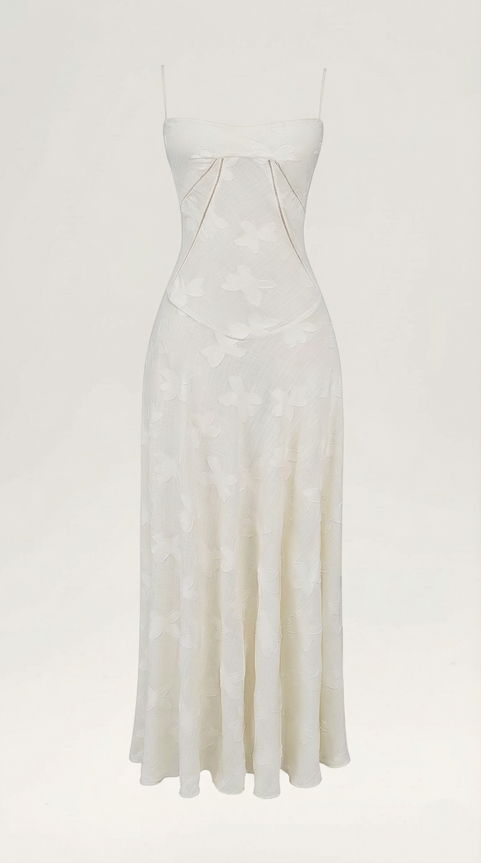 Women's Lace Maxi Dress Floral Embroidery Elegant Evening