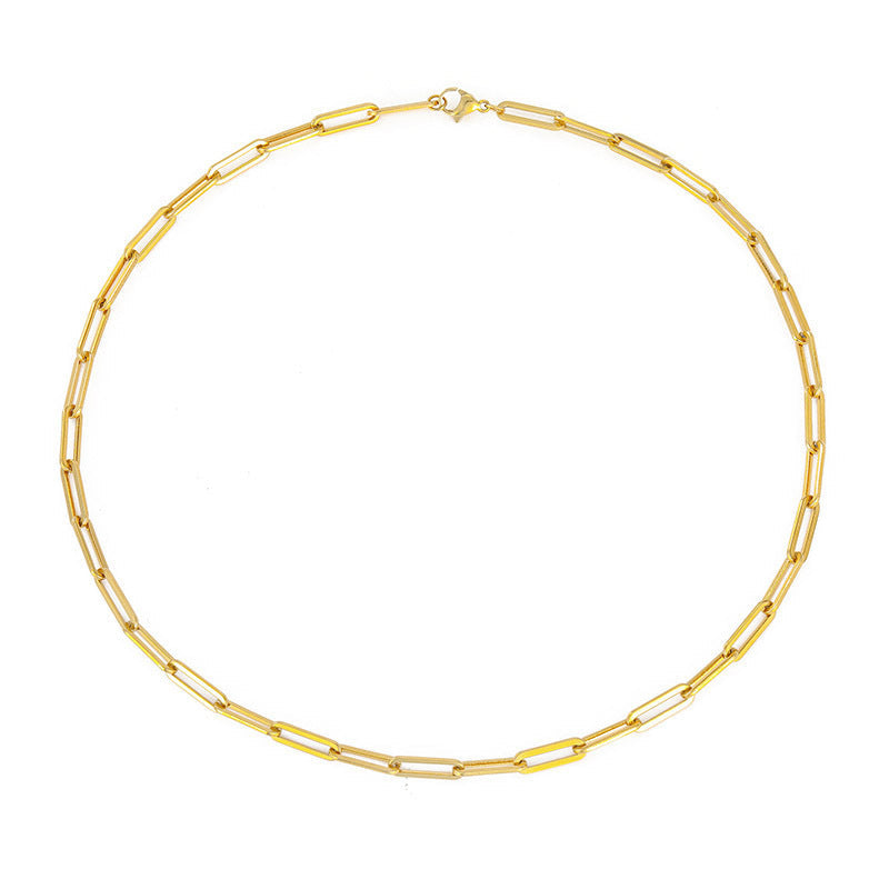 Archen | Elegant Chain Necklace – Luxury Designer Link Jewelry & Tailored Minimalist Aesthetic Neckpiece Gold
