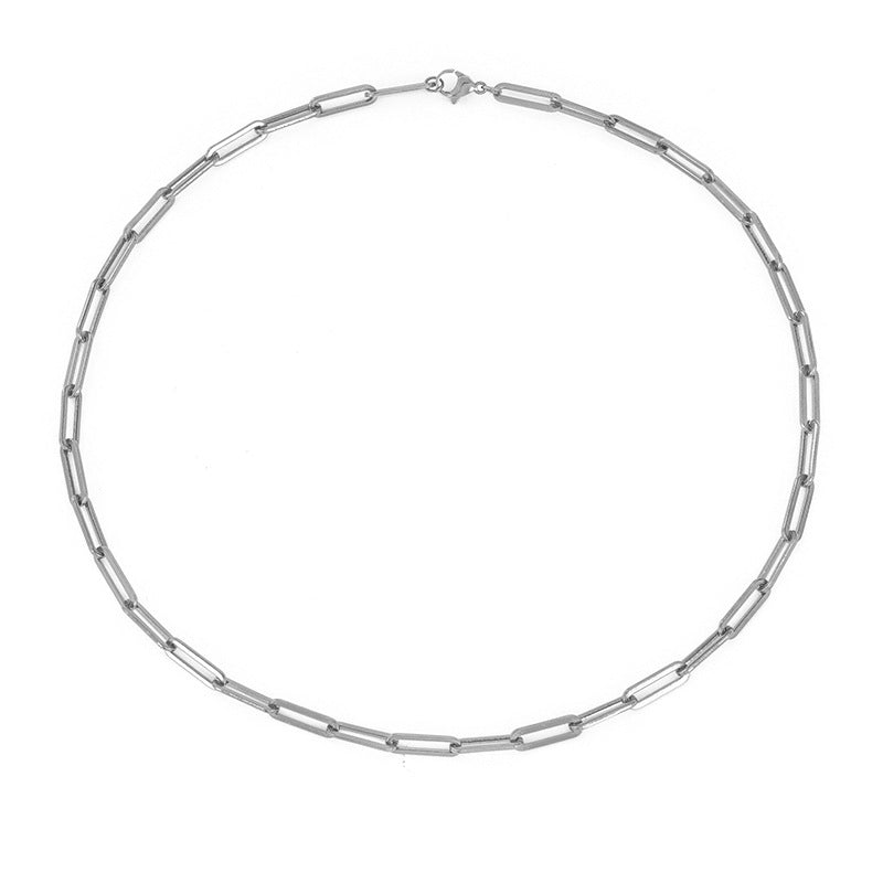 Archen | Elegant Chain Necklace – Luxury Designer Link Jewelry & Tailored Minimalist Aesthetic Neckpiece Silver