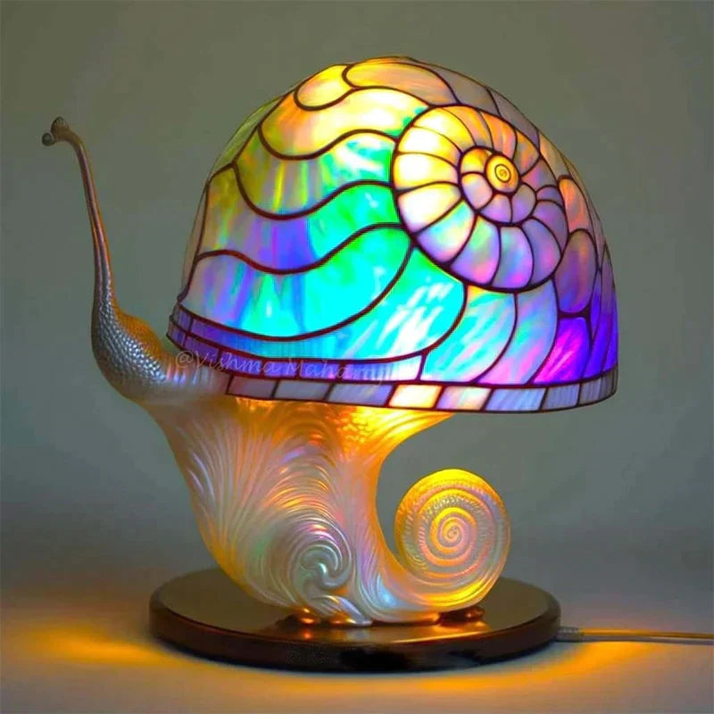 AuraGlass – Magical Colored Glass Lamp for Relaxing Atmosphere Snails
