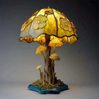 AuraGlass – Magical Colored Glass Lamp for Relaxing Atmosphere Golden Mushroom