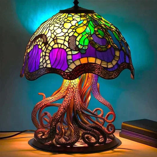 AuraGlass – Magical Colored Glass Lamp for Relaxing Atmosphere Octopus