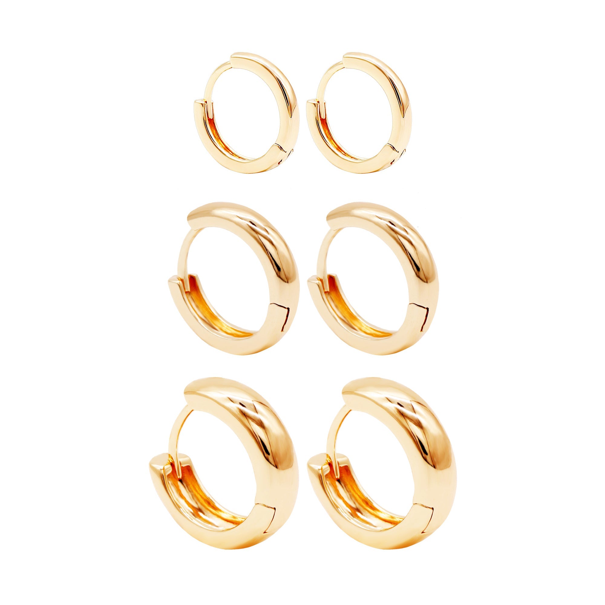 Aurelia | Hoop Hug Gold Earrings – Luxury Designer Demi-Fine Hoops & Tailored Minimalist Ear Cuffs