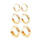 Aura | Aurelia Hoop Hug Gold Earrings – Luxury Designer Huggie Jewelry & Tailored Minimalist Aesthetic Hoops