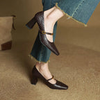 Auria | Women’s Genuine Leather Heels – Chic Artisan Stiletto & Refined Slimming Silhouette