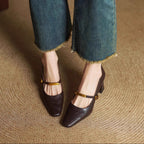 Auria | Women’s Genuine Leather Heels – Chic Artisan Stiletto & Refined Slimming Silhouette