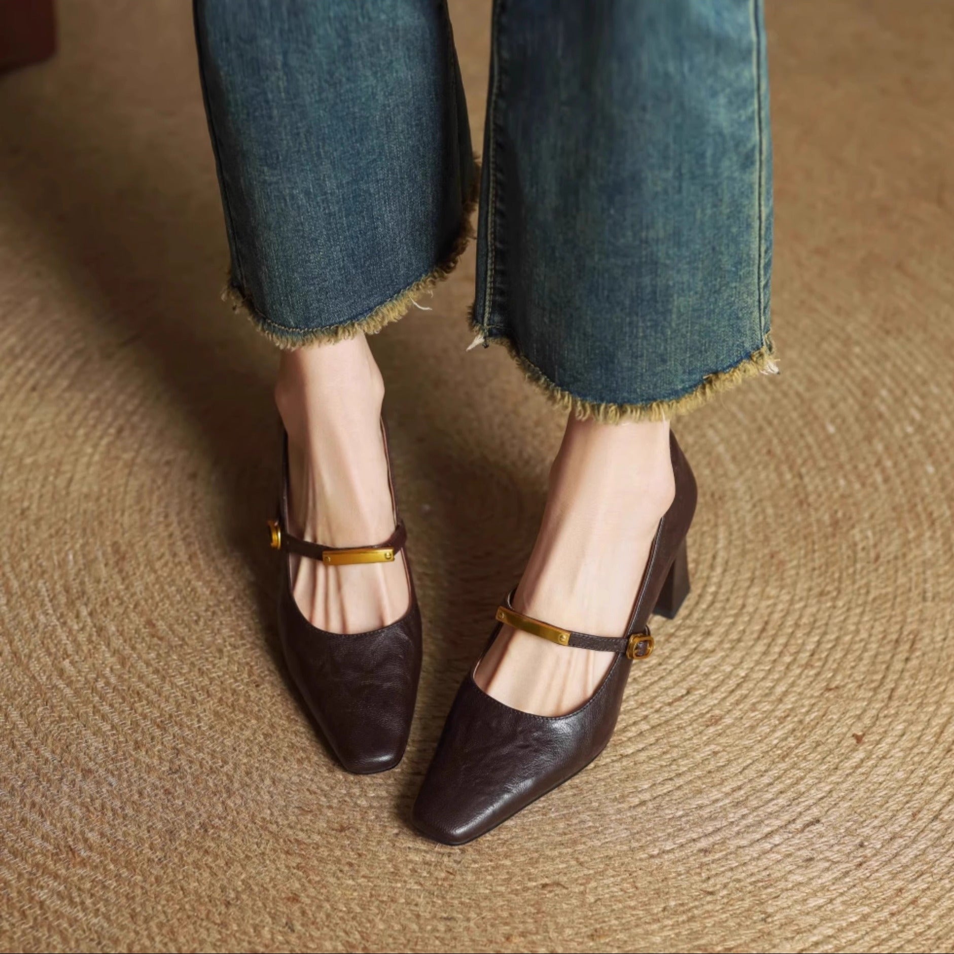 Auria | Women’s Genuine Leather Heels – Chic Artisan Stiletto & Refined Slimming Silhouette