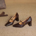 Auria | Women’s Genuine Leather Heels – Chic Artisan Stiletto & Refined Slimming Silhouette
