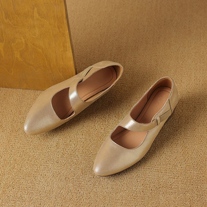 Avelle | Genuine Leather Mary Jane Heels – Luxury Designer Block Shoes & Slimming Retro Pump Footwear