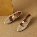 Avelle | Genuine Leather Mary Jane Heels – Luxury Designer Block Shoes & Slimming Retro Pump Footwear