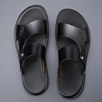 Avenwood | Leather Sandals – Chic Artisan Craft & Refined Slimming Silhouette Black