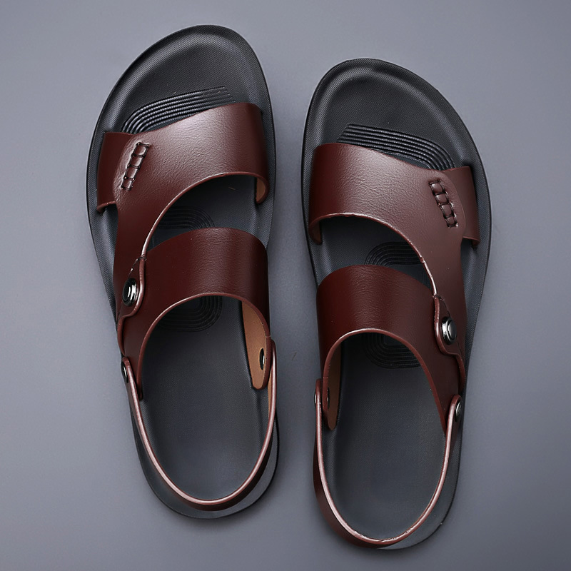 Avenwood | Leather Sandals – Chic Artisan Craft & Refined Slimming Silhouette Brown