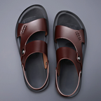 Avenwood | Leather Sandals – Chic Artisan Craft & Refined Slimming Silhouette Brown