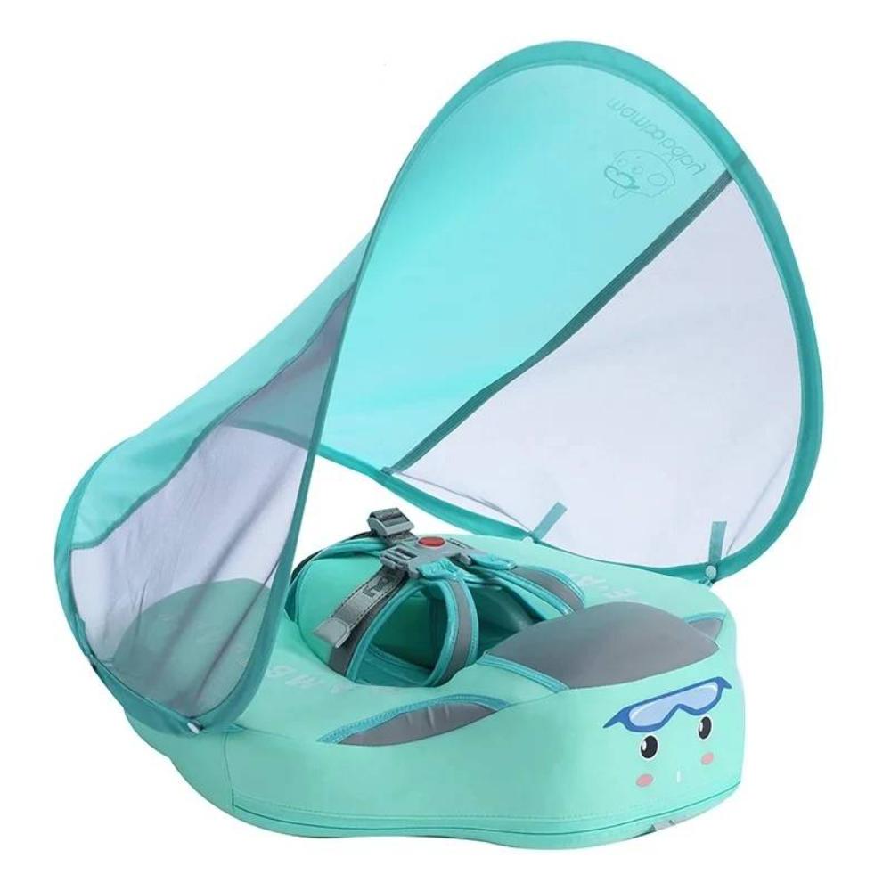 Baby Float with Removable Sunshade Turquoise Green