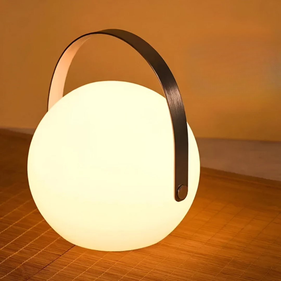 Portable Waterproof Cordless Table Lamp for Indoor and Outdoor Use with Flexible Placement and Sleek Modern Design B
