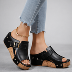 Sephira | Platform Sandals – Chic Artisan Craft & Refined Slimming Silhouette Black