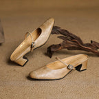 Berla | Genuine Leather Mules – Luxury Designer Slip-On Loafer & Tailored Comfort