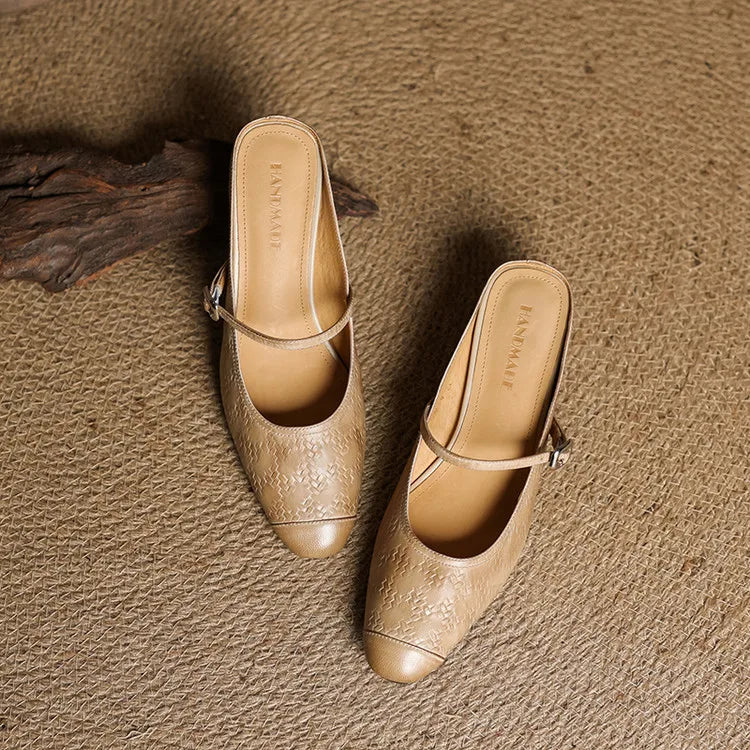 Berla | Genuine Leather Mules – Luxury Designer Slip-On Loafer & Tailored Comfort