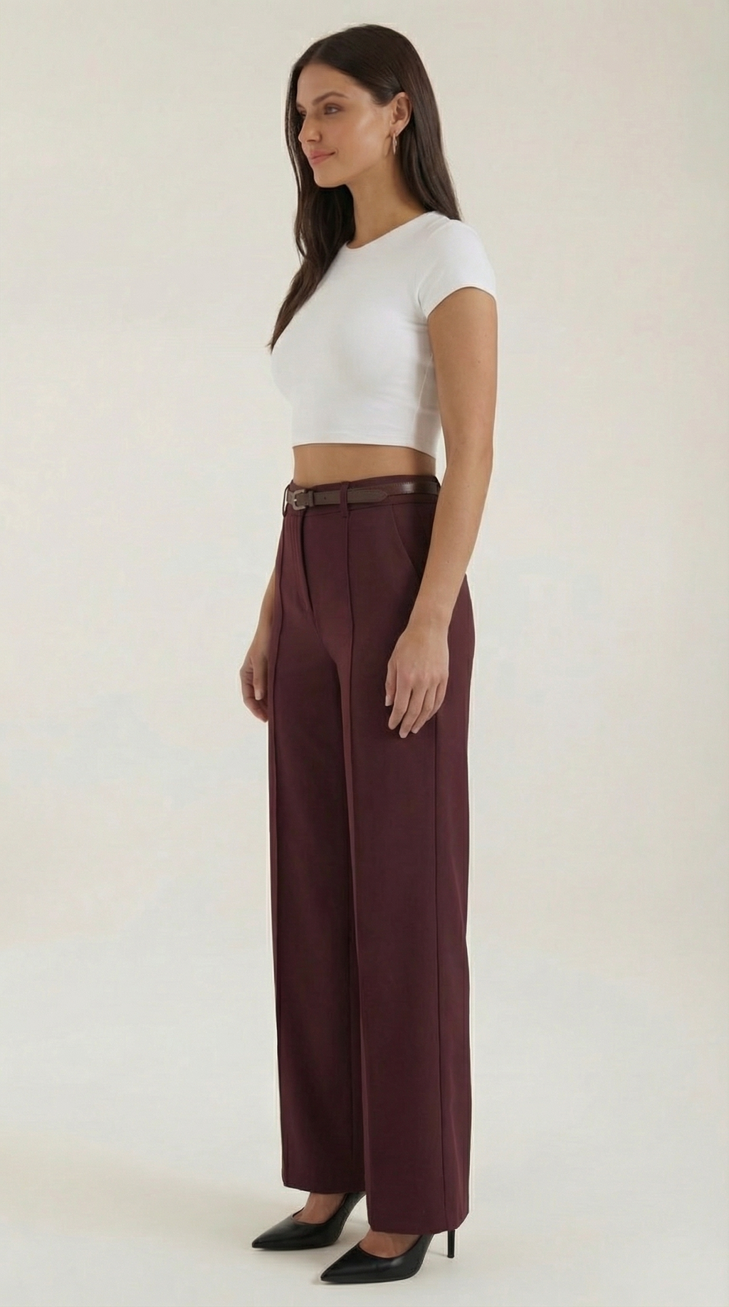 Women's Wide-Leg Trousers – High-Waisted Fit & Elegant Tailored Style