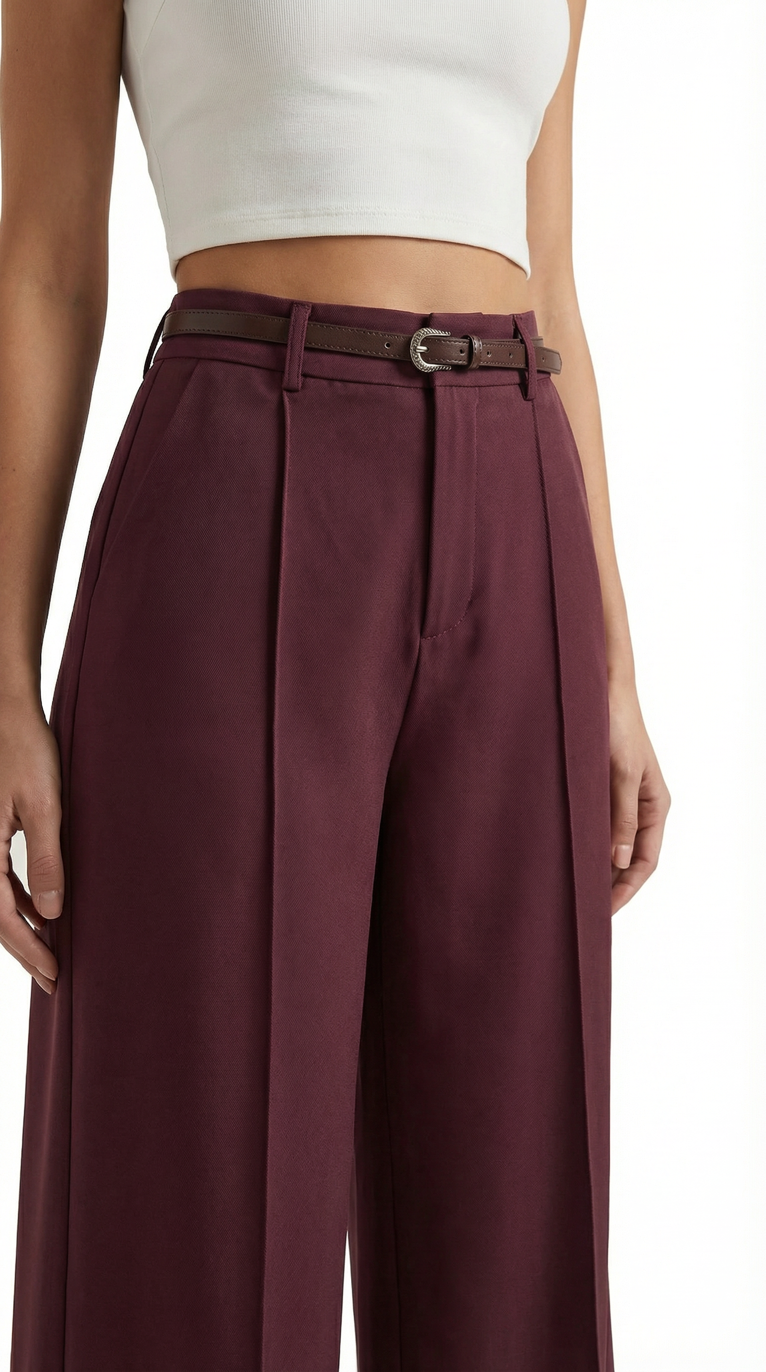 Women's Wide-Leg Trousers – High-Waisted Fit & Elegant Tailored Style