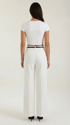 Women's Wide-Leg Trousers – High-Waisted Fit & Elegant Tailored Style