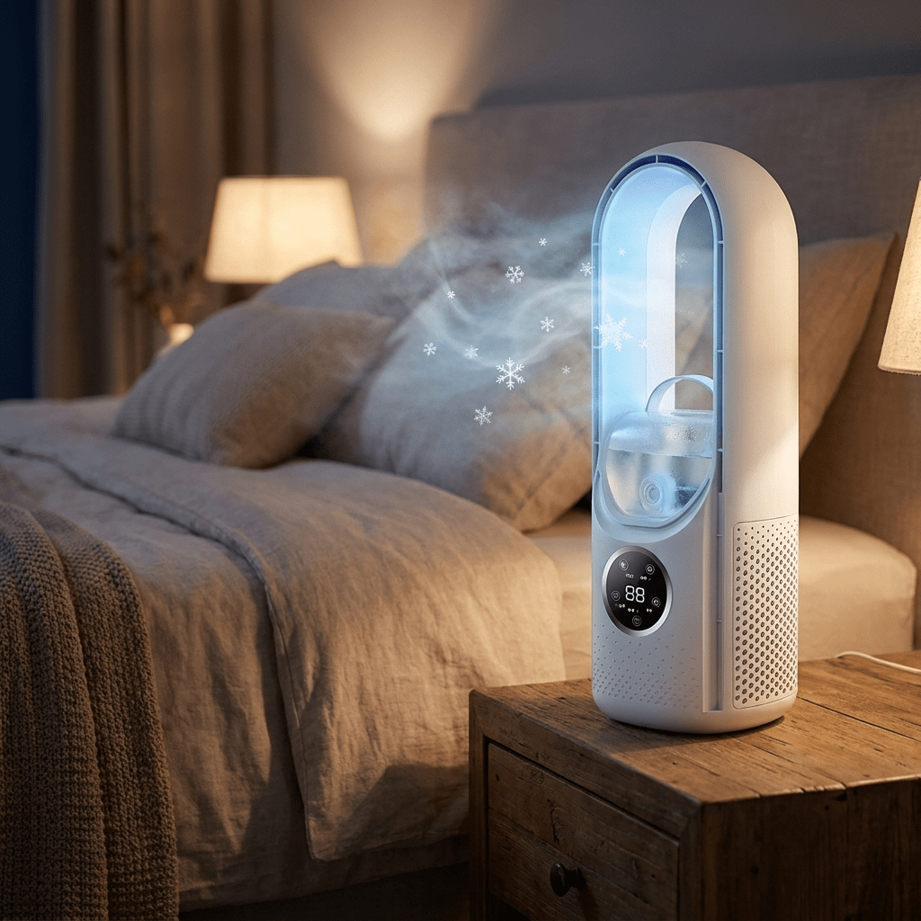 Bladeless Air Conditioner for Relaxing Nights.