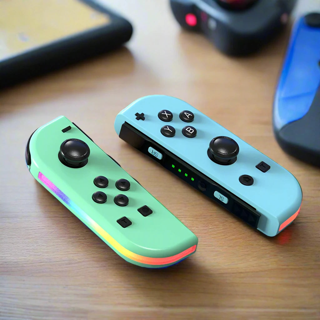 Bluetooth Joystick For Nintendo Switch Unique Colors Wireless LED Handle