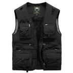 Breathable, lightweight summer vest with plenty of storage space black