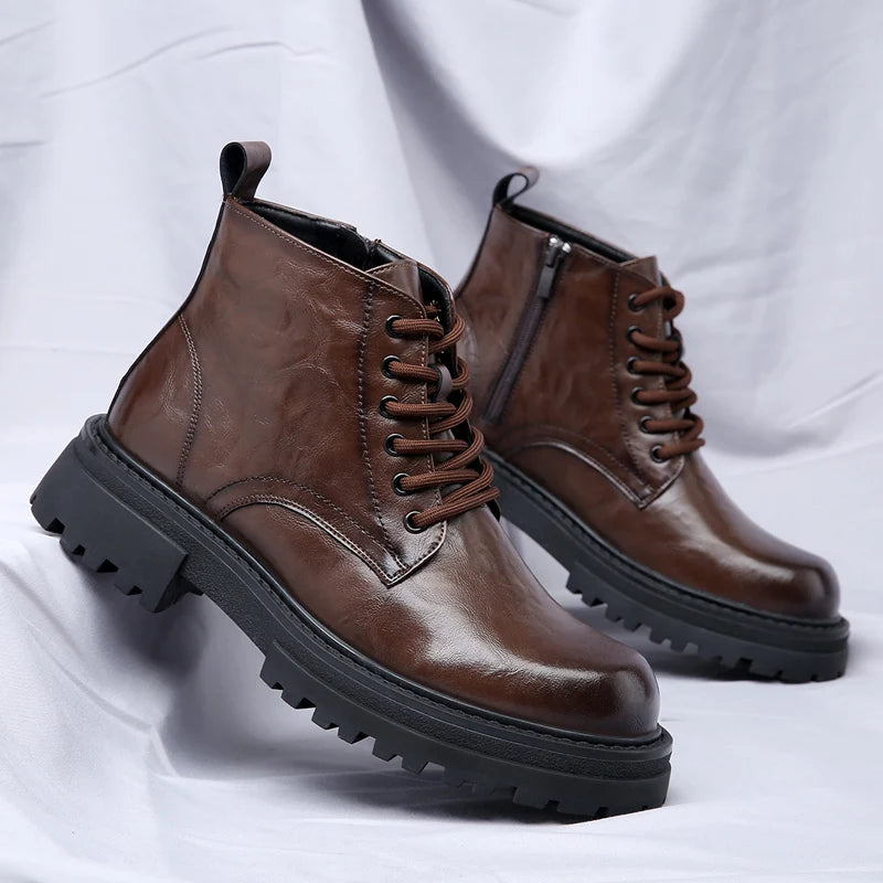 Burman | Men's Genuine Leather Boots – Waterproof Chelsea Boot & Tailored Ankle Silhouette