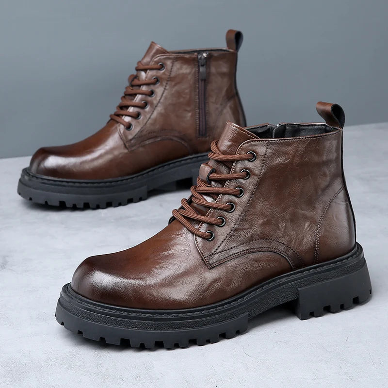 Burman | Men's Genuine Leather Boots – Waterproof Chelsea Boot & Tailored Ankle Silhouette