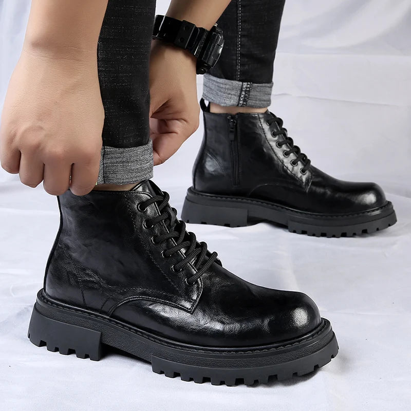 Burman | Men's Genuine Leather Boots – Waterproof Chelsea Boot & Tailored Ankle Silhouette