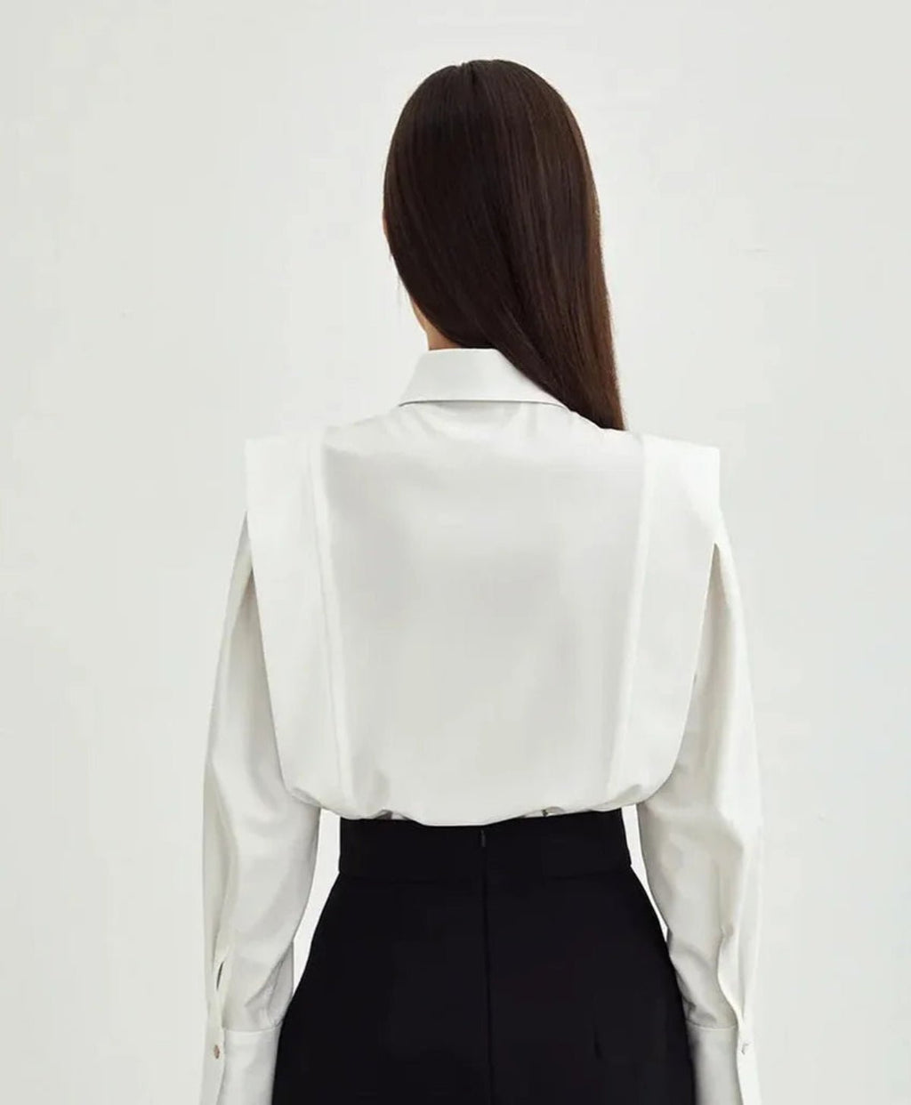 Solene | Button Down Square Shirt – Chic Artisan Grace & Refined Slimming Silhouette