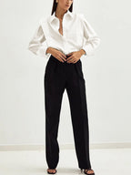 Solene | Button Down Square Shirt – Chic Artisan Grace & Refined Slimming Silhouette