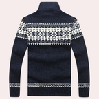 Calico | Men’s Cardigan with Full Zip and Pattern